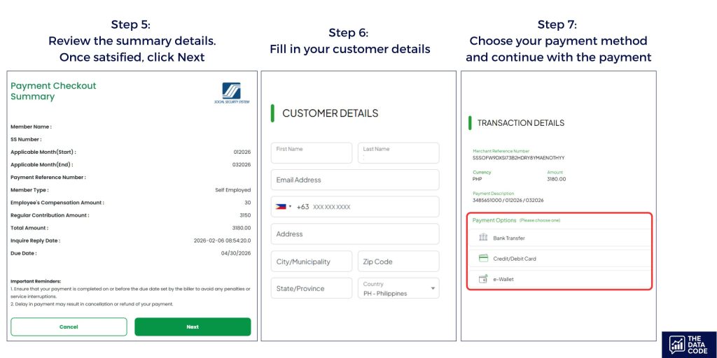 Pay SSS online using SSS Web Portal