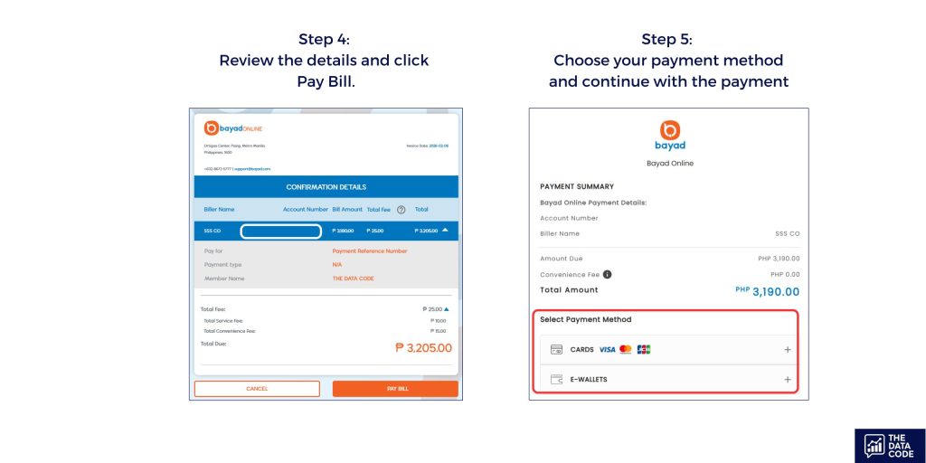 Pay SSS online using Bayad Online